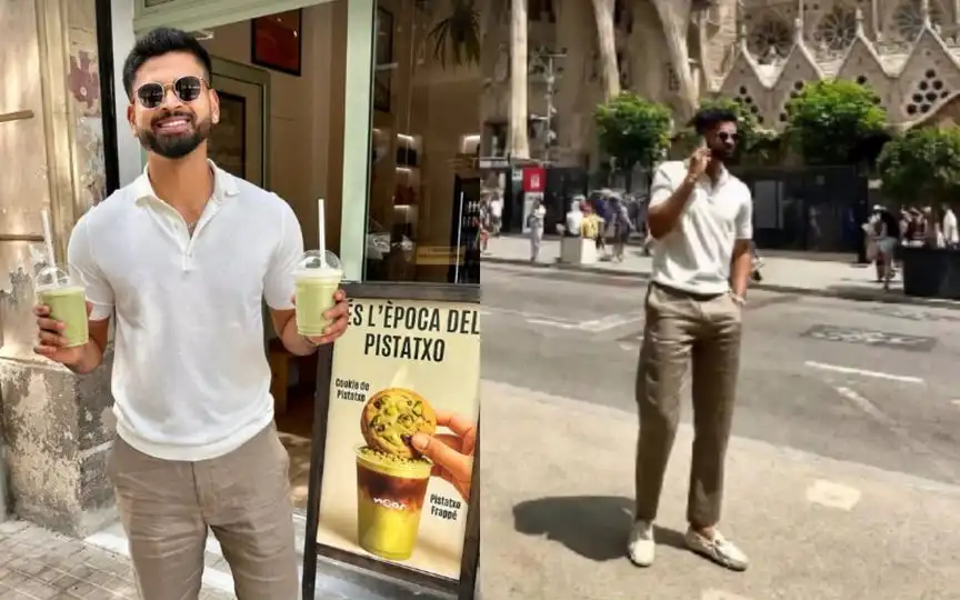 "A Pistachio In A Matcha World": Shreyas Iyer Trolls The Trend While Chilling In Spain